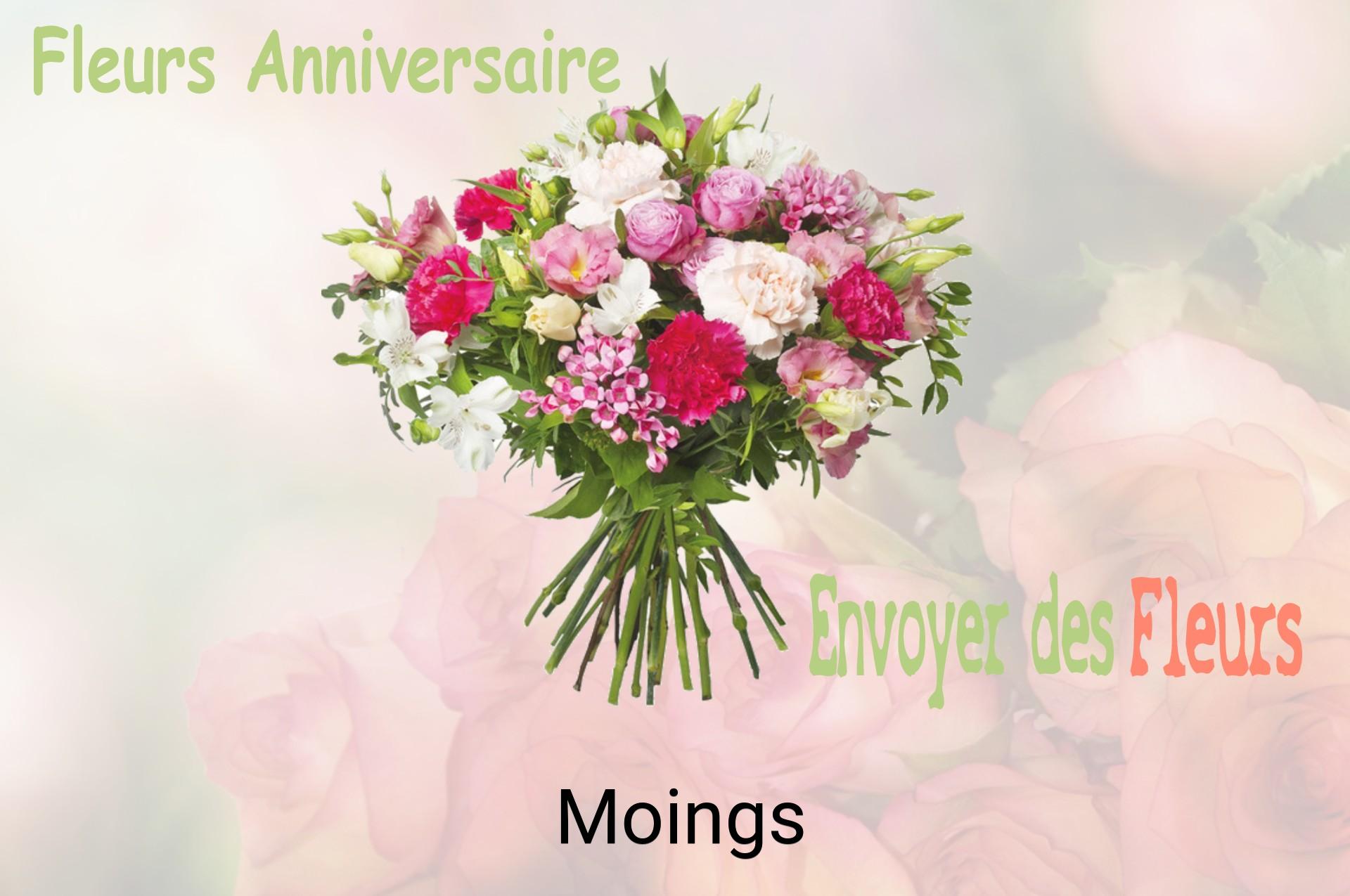 Bouquet de fleurs d’anniversaire livré à Moings
